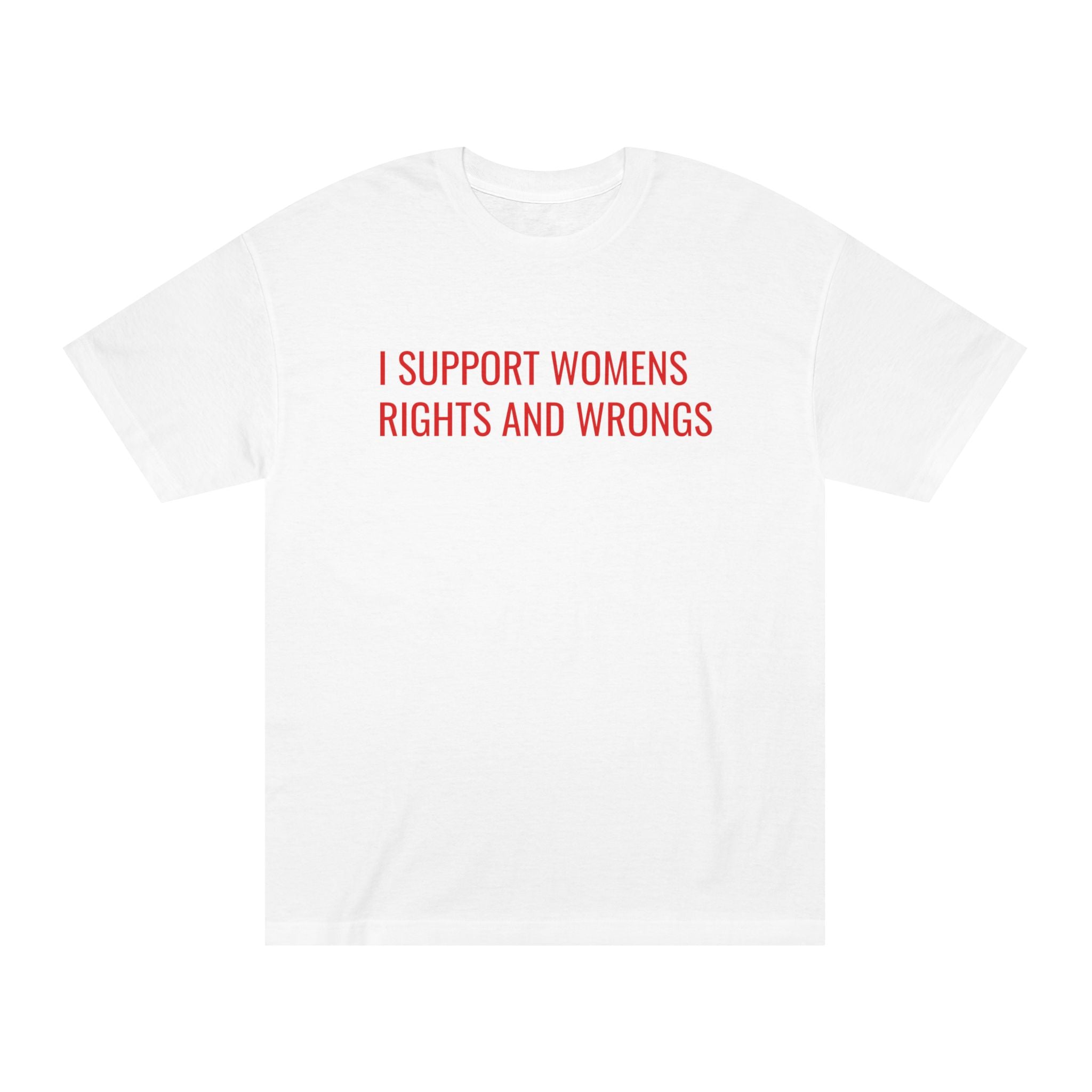 Unisex Classic Tee: Support Women's Rights And Wrongs