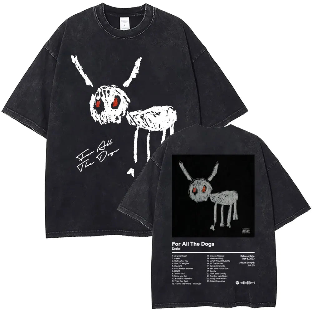 Oversized Vintage Tee: Drake For All The Dogs